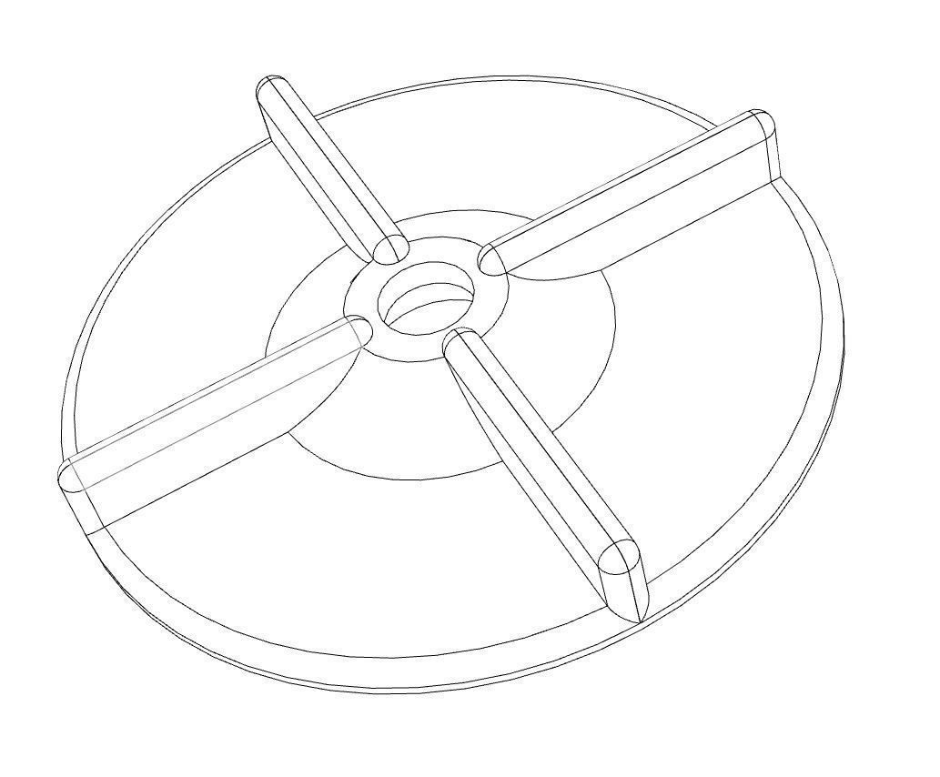 Improved Rotor for the Creality UW-02 Wash and Cure 3D print model_6