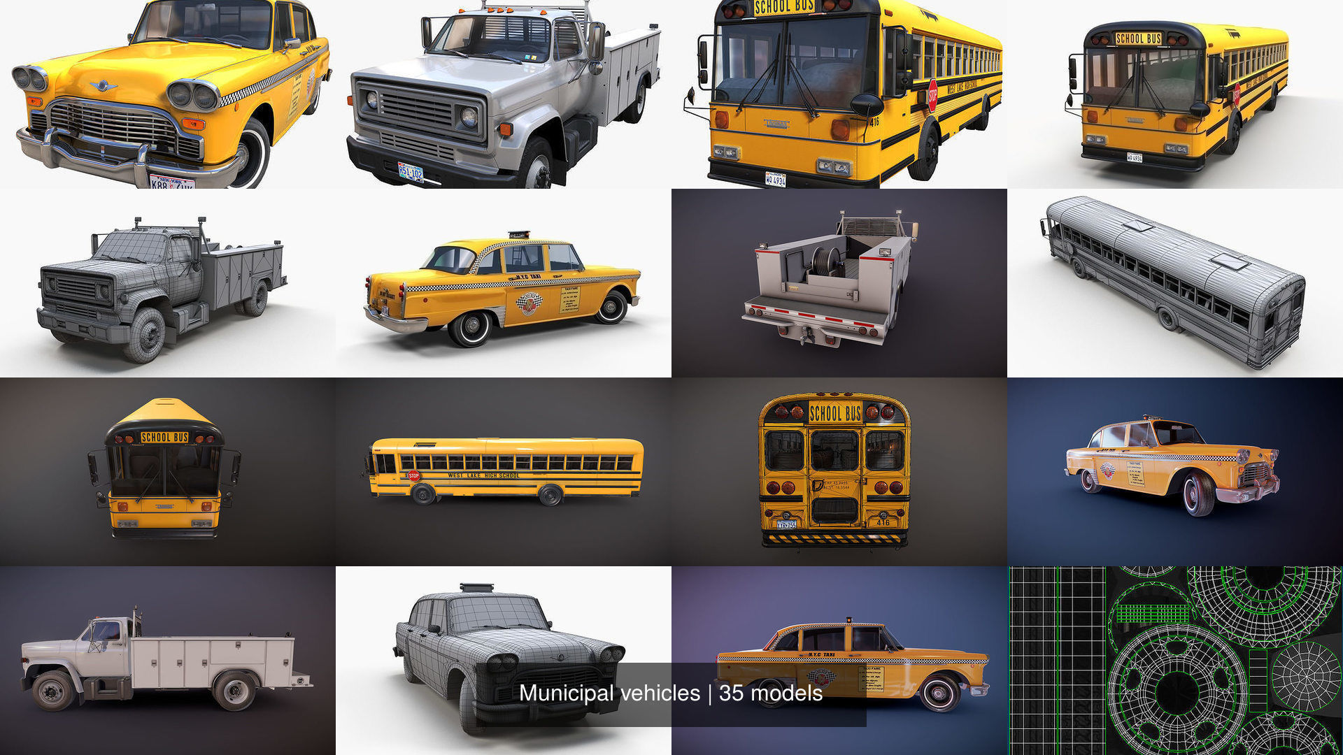 Municipal vehicles 3D Model Collection_13