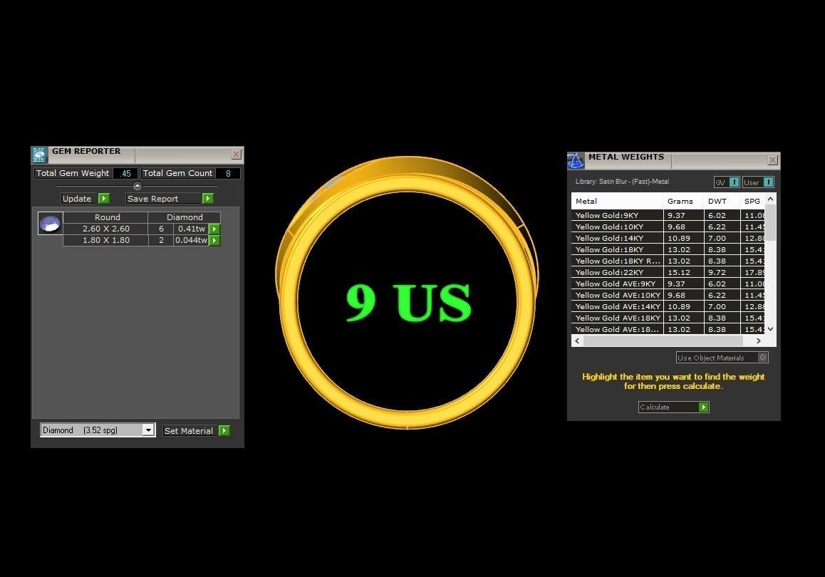 Solitare Diamond Ring 1WR41 3D print model_1