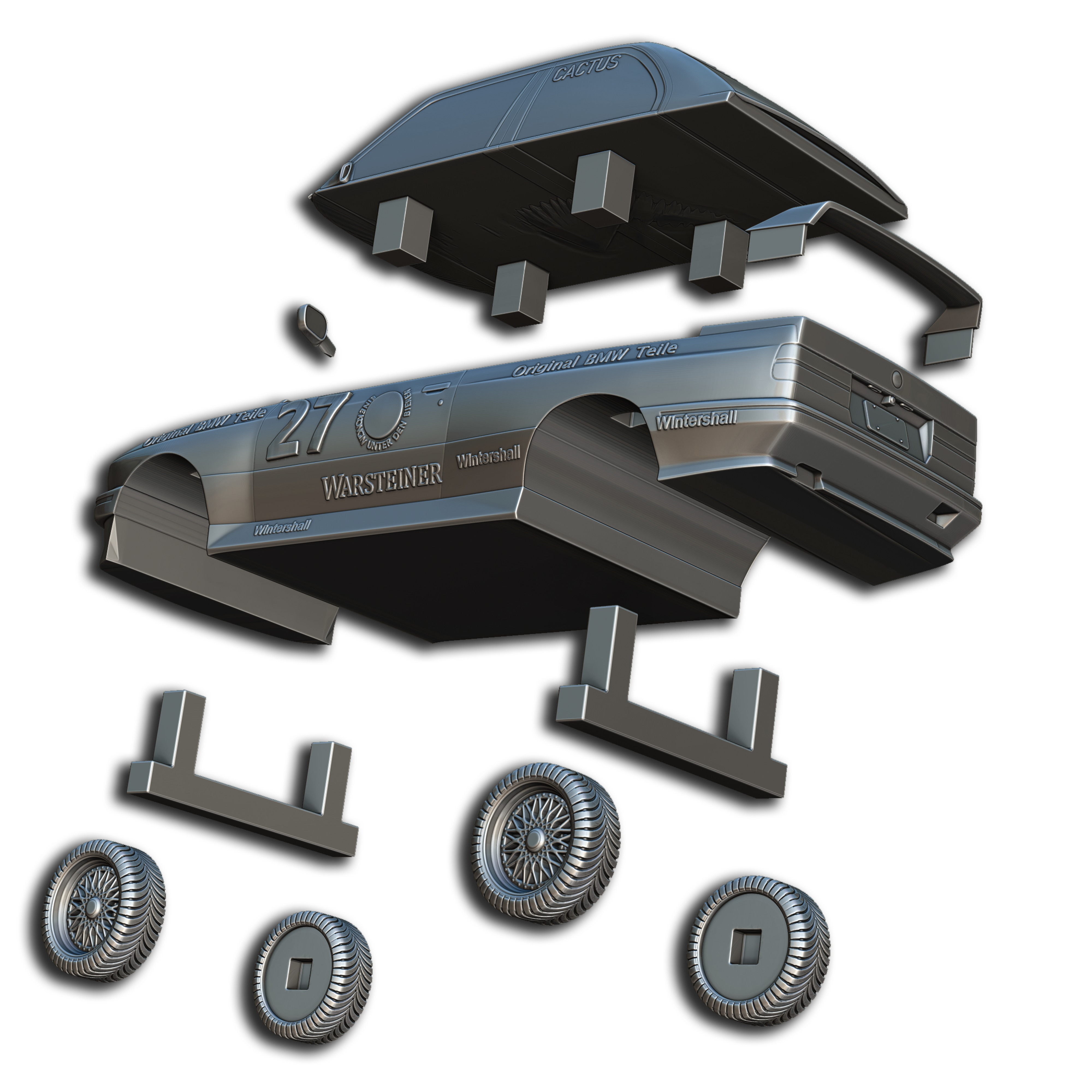 Sports Car 3D print model_9