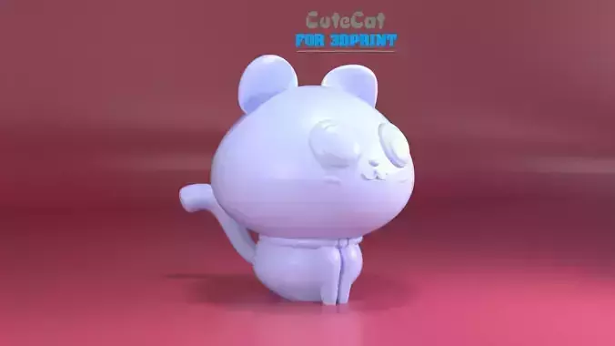 cute cat for 3dprint