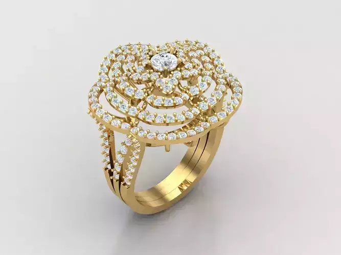 Solitaire Ring Engagement Ring  Engagement Jewelry 1WR4