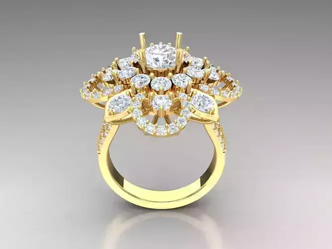 Solitaire Ring Engagement Ring  Engagement Jewelry 1WR39