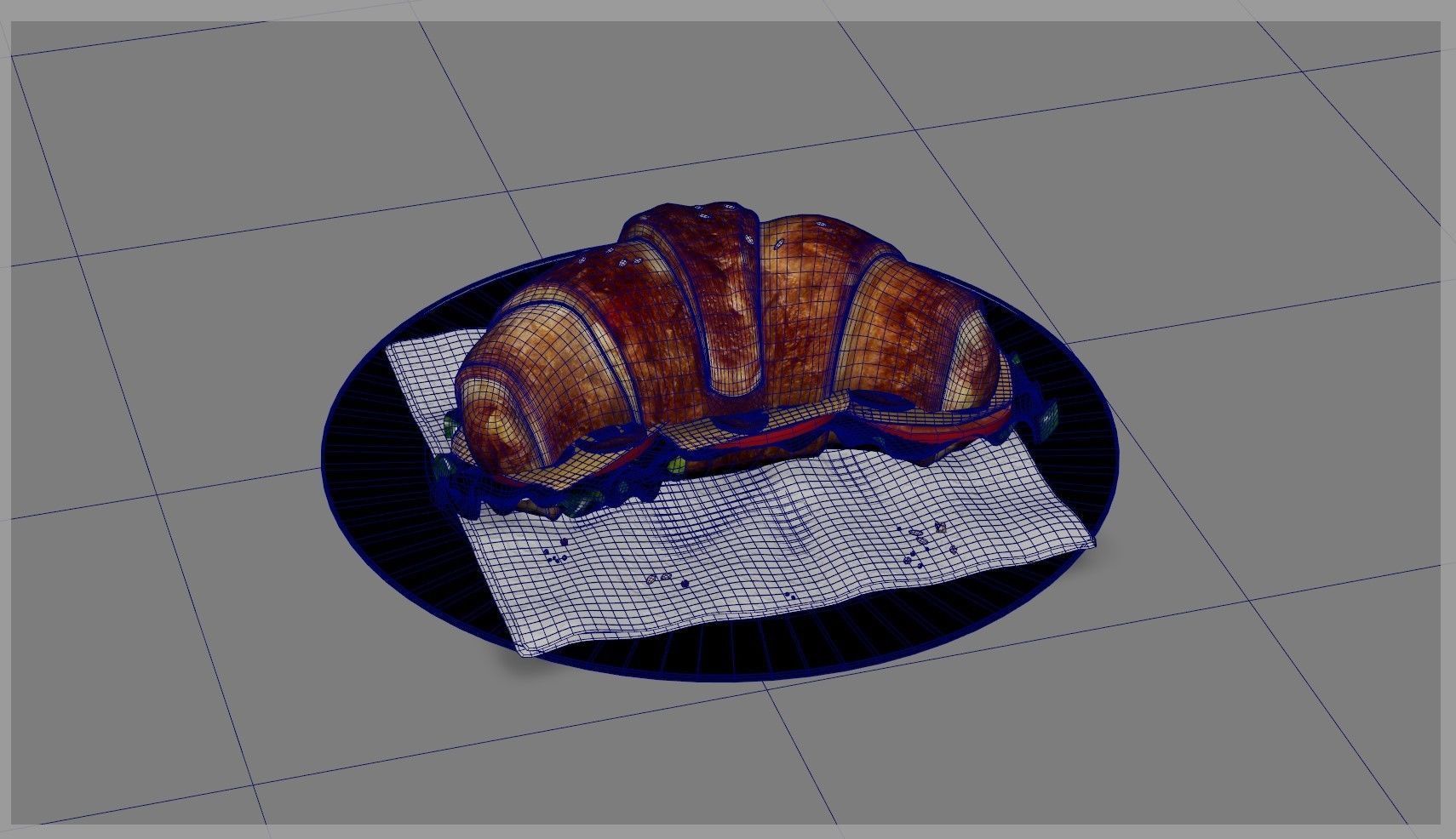 Croissant Not sweet 3D model_25