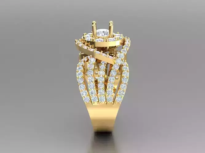 Solitaire Ring Engagement Ring  Engagement Jewelry 1WR35