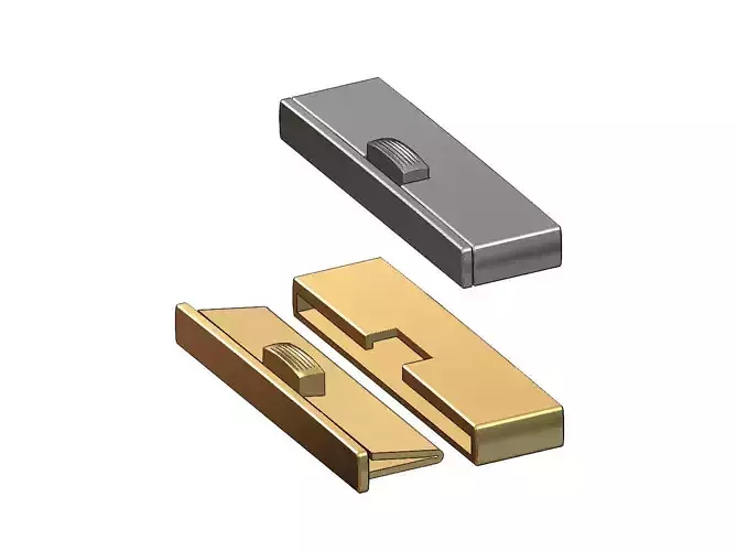 Simple 40mm wide box clasp 