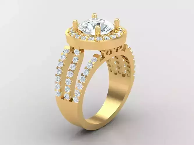 Solitaire Ring Engagement Ring  Engagement Jewelry 1WR12