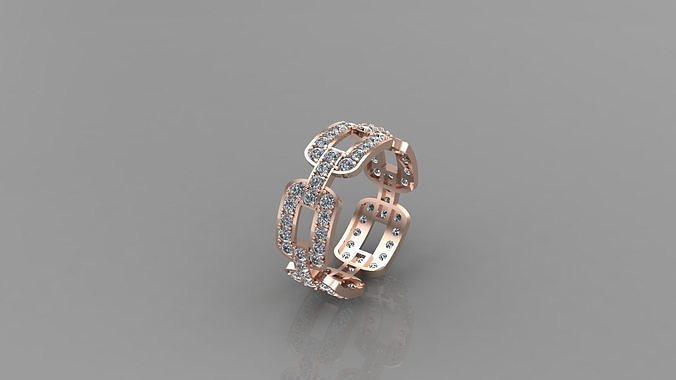 Luxery diamond ring  RG 22 3D print model
