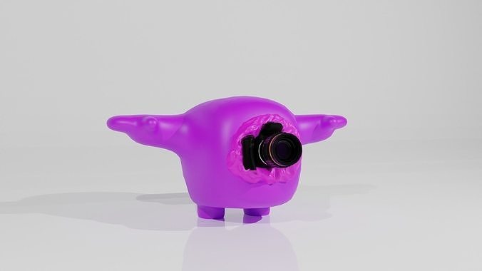 Camera man  Low-poly 3D model