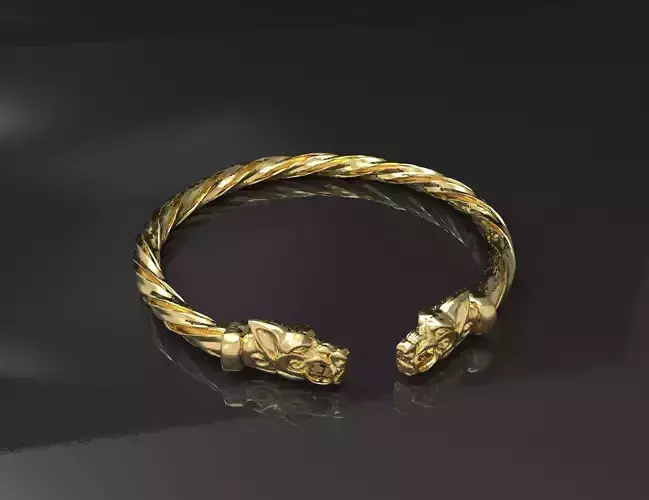 Dragon bracelet 3D print model