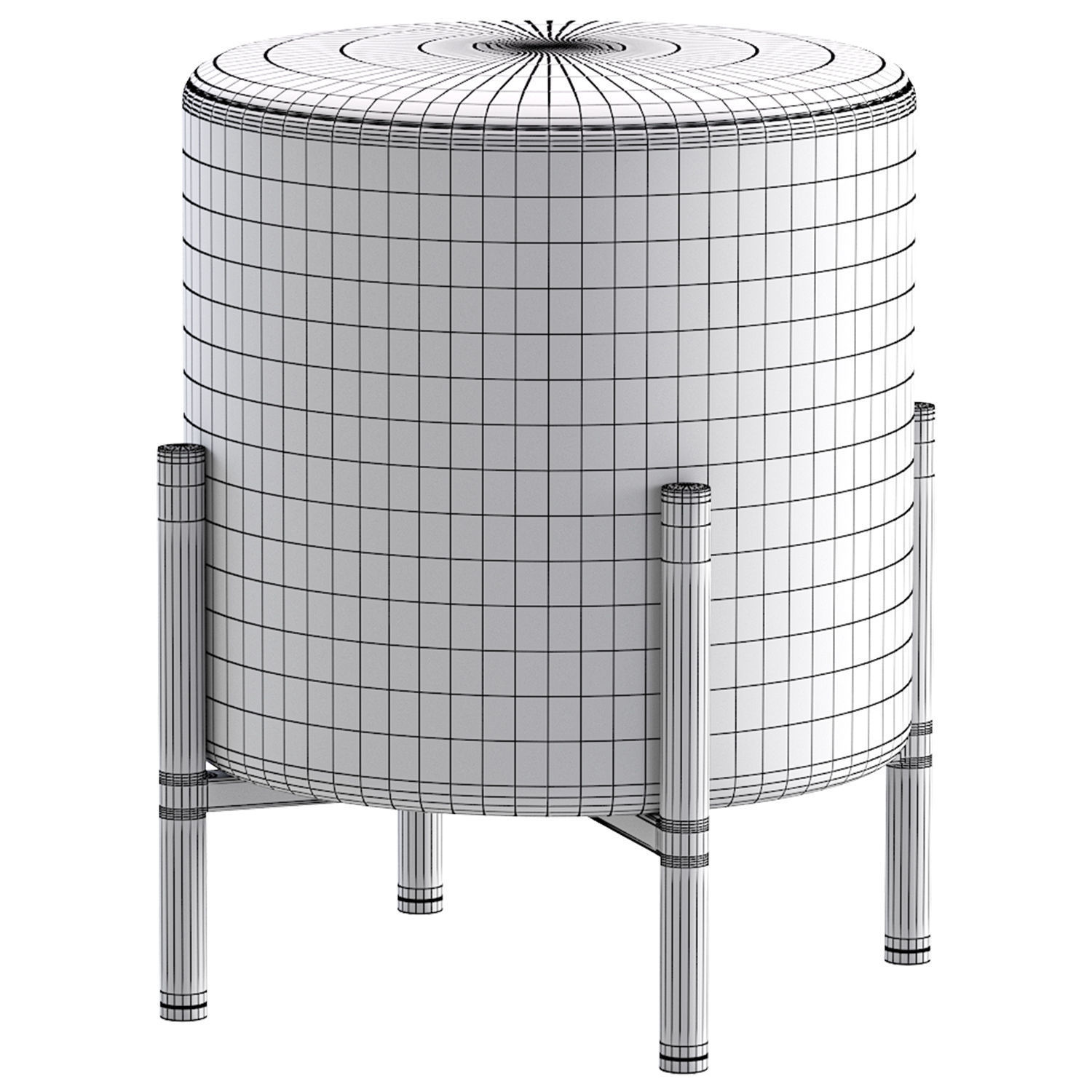 Pouf Laren 3D model_5