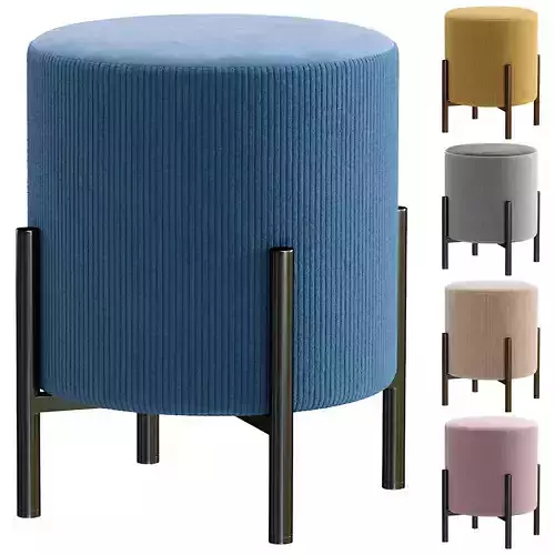 Pouf Laren 3D model