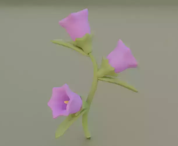 Flower bell 3D model for 3D print