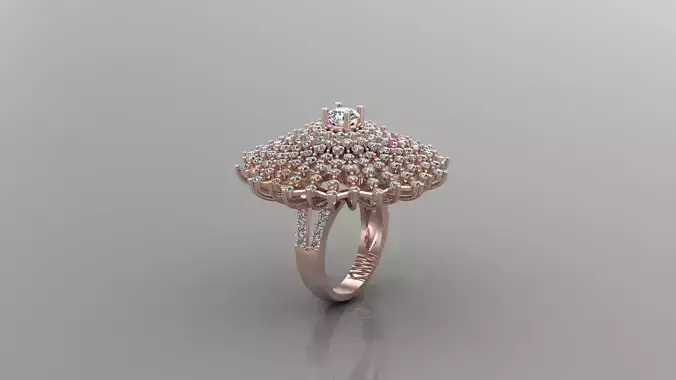 big circle diamond ring R21