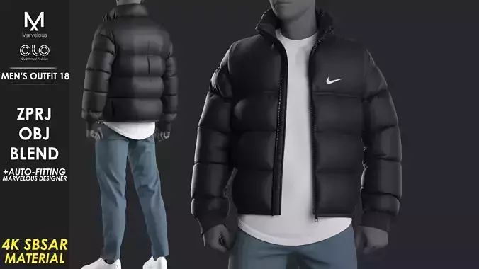 Mens Outfit 18 - Marvelous Designer