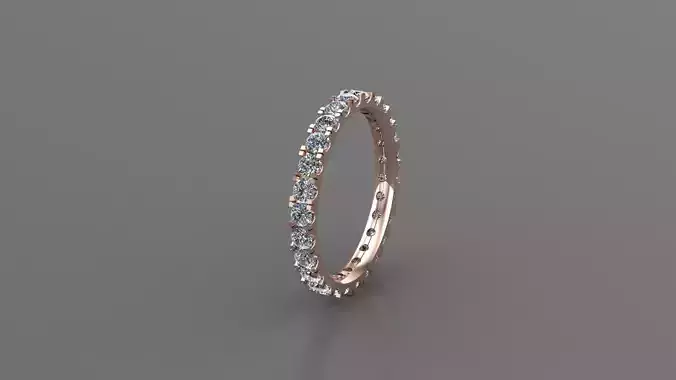 Round diamond ring for weddingR13