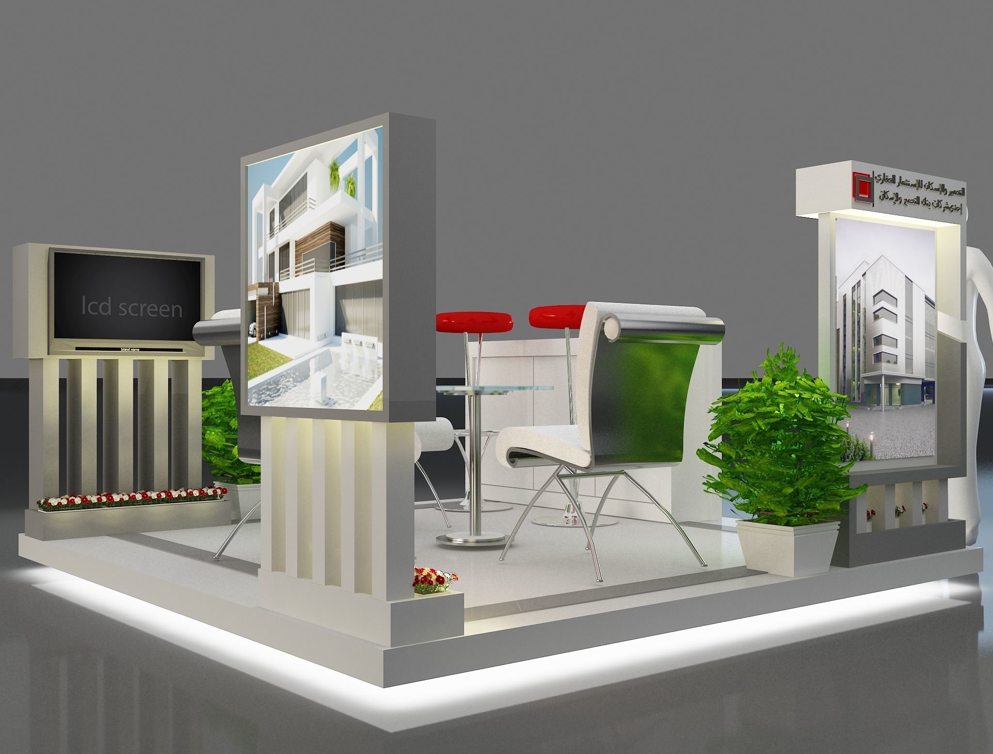 Booth Exhibition Stand a249a 3D model_4
