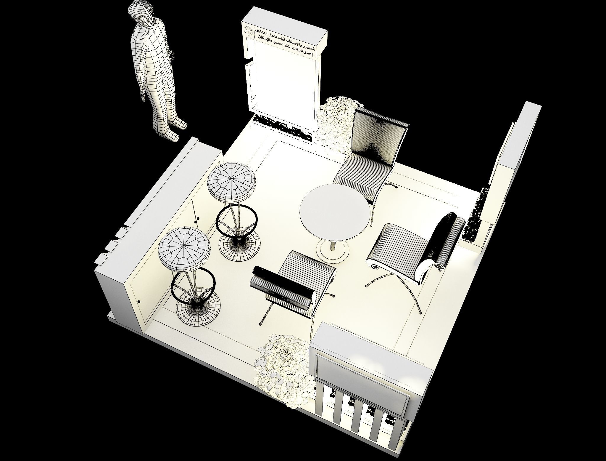 Booth Exhibition Stand a249a 3D model_11
