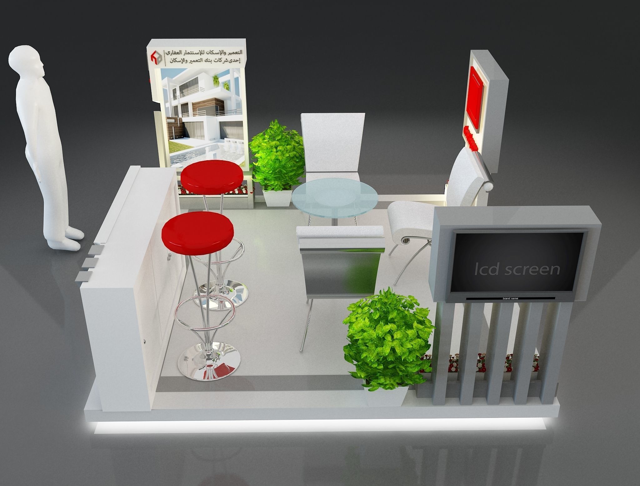 Booth Exhibition Stand a249a 3D model_8