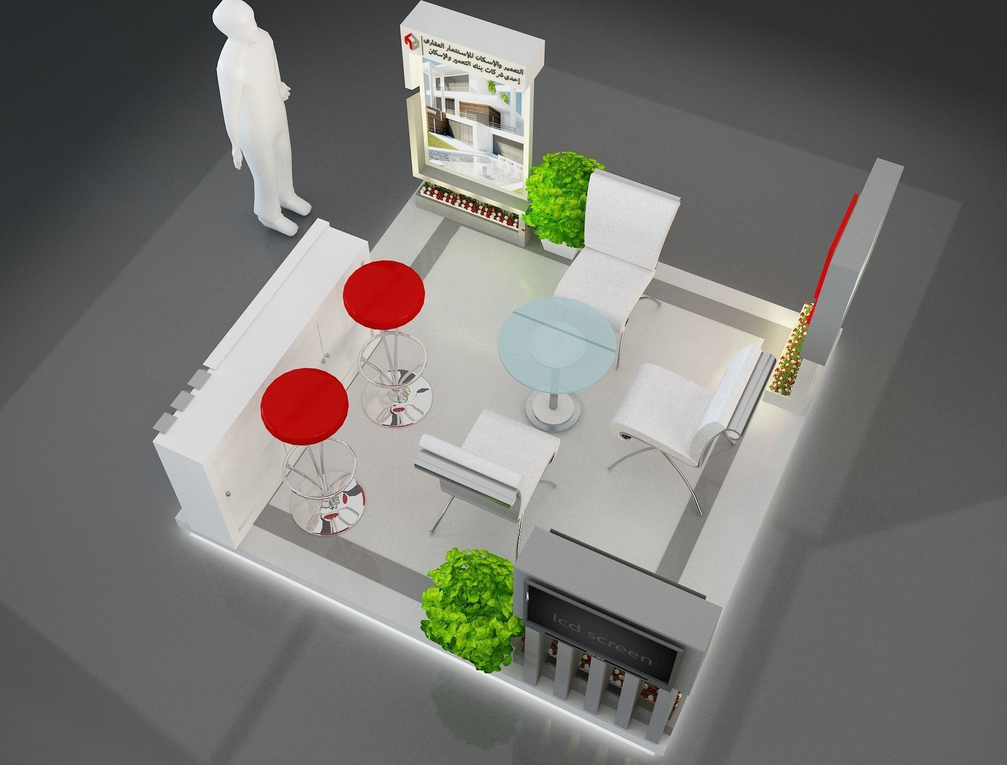 Booth Exhibition Stand a249a 3D model_10