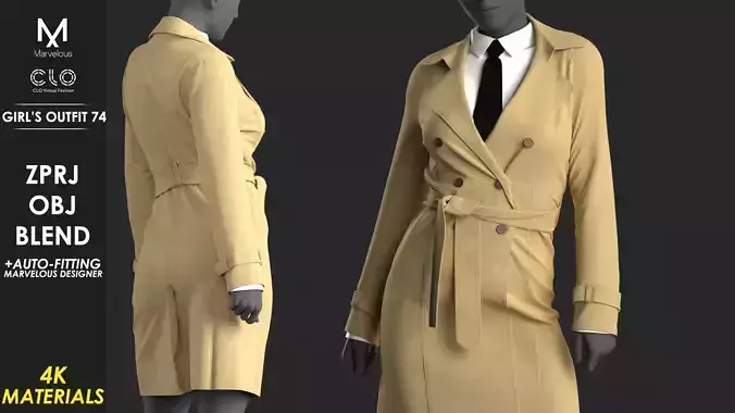 Girls Outfit 74 - Marvelous Designer