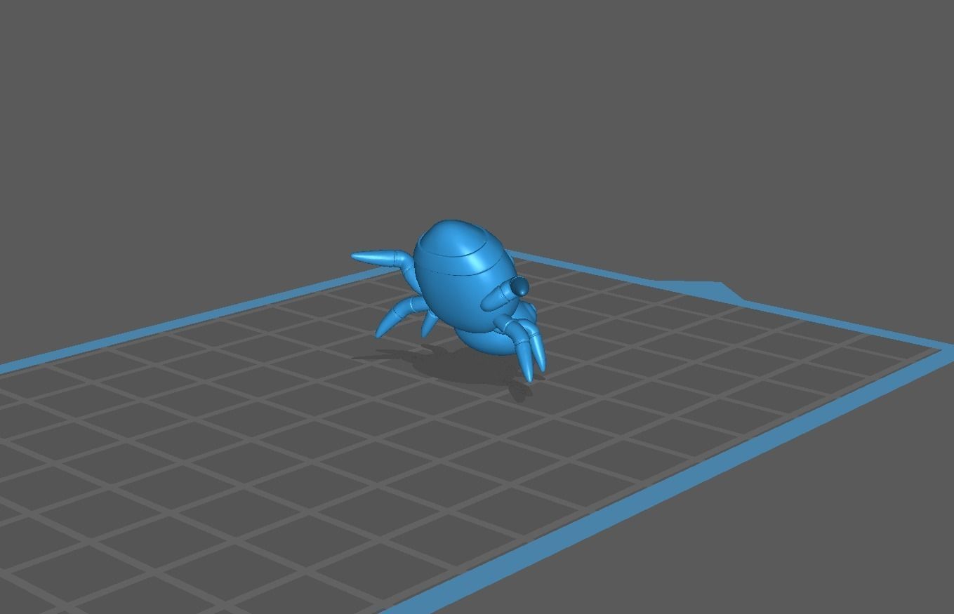 Spinarak pokemon presupported 3D print model 3D print model_11