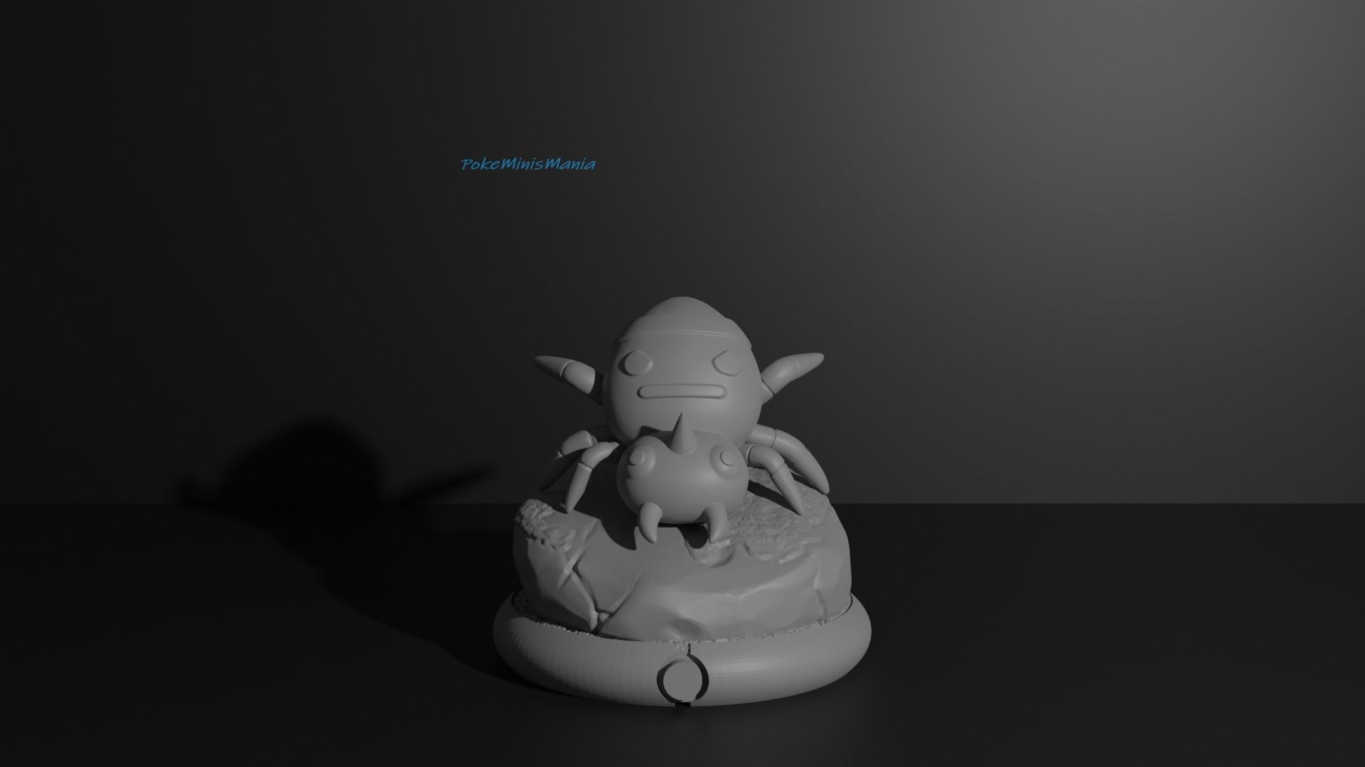 Spinarak pokemon presupported 3D print model 3D print model_4