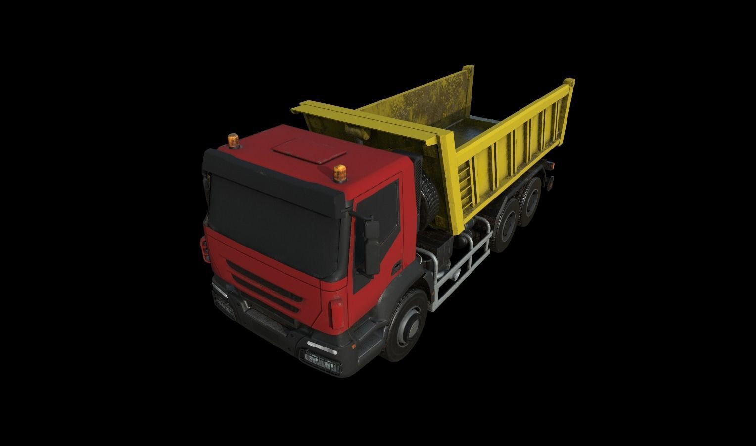 Trucks Pack Low-poly 3D model_9