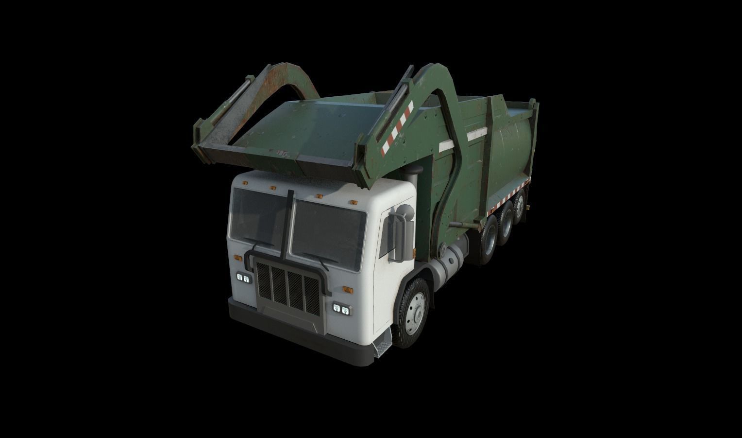 Trucks Pack Low-poly 3D model_15