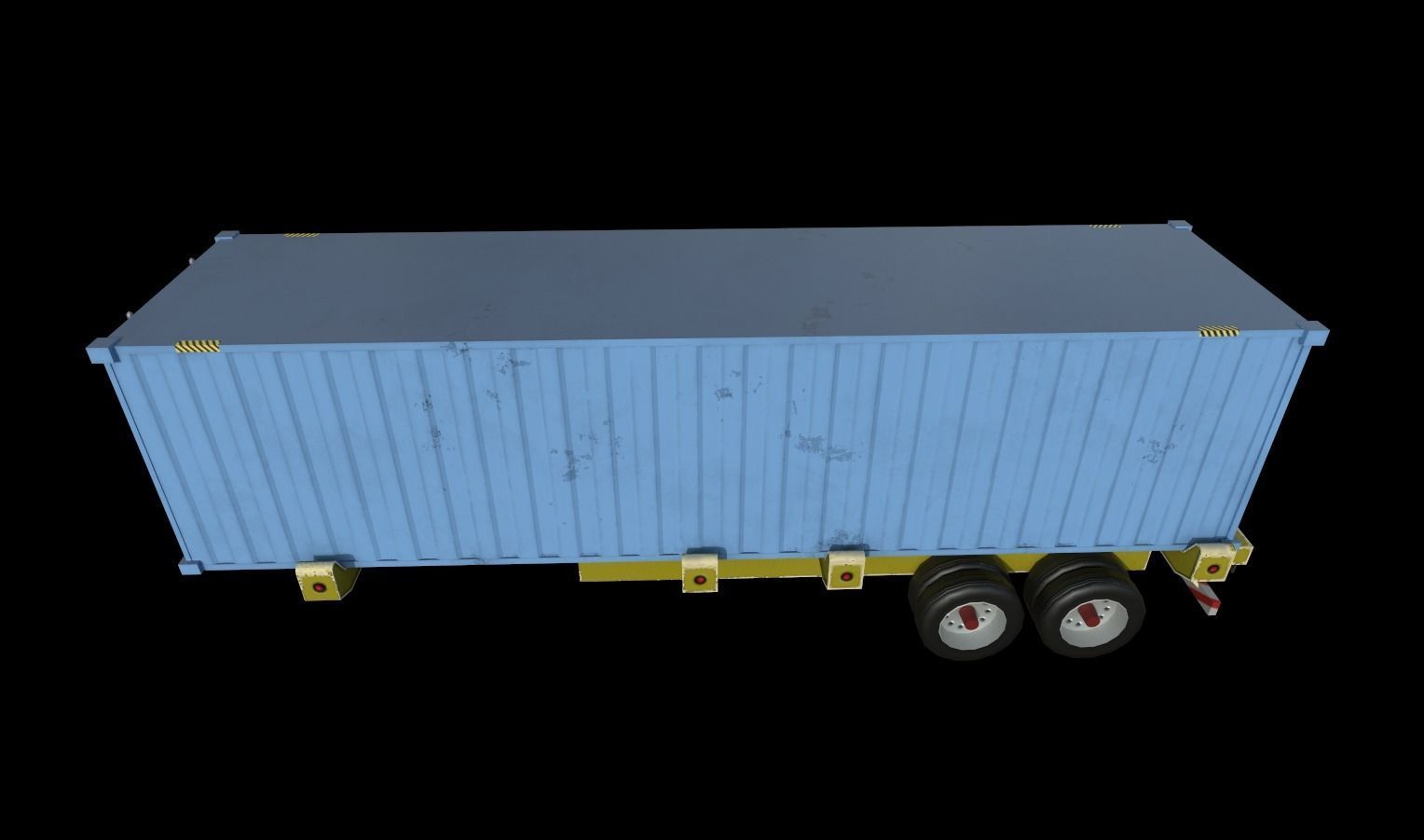 Trucks Pack Low-poly 3D model_36