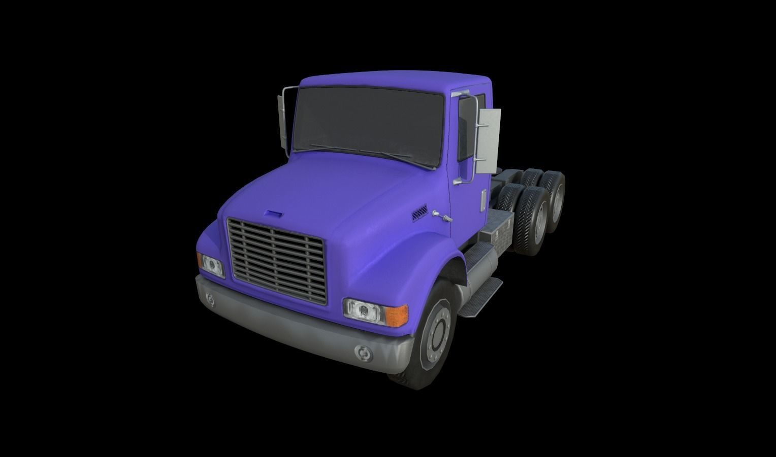 Trucks Pack Low-poly 3D model_21