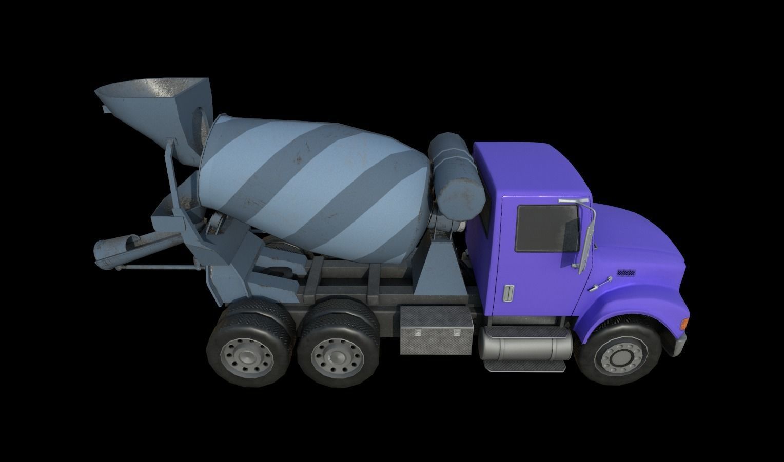Trucks Pack Low-poly 3D model_6
