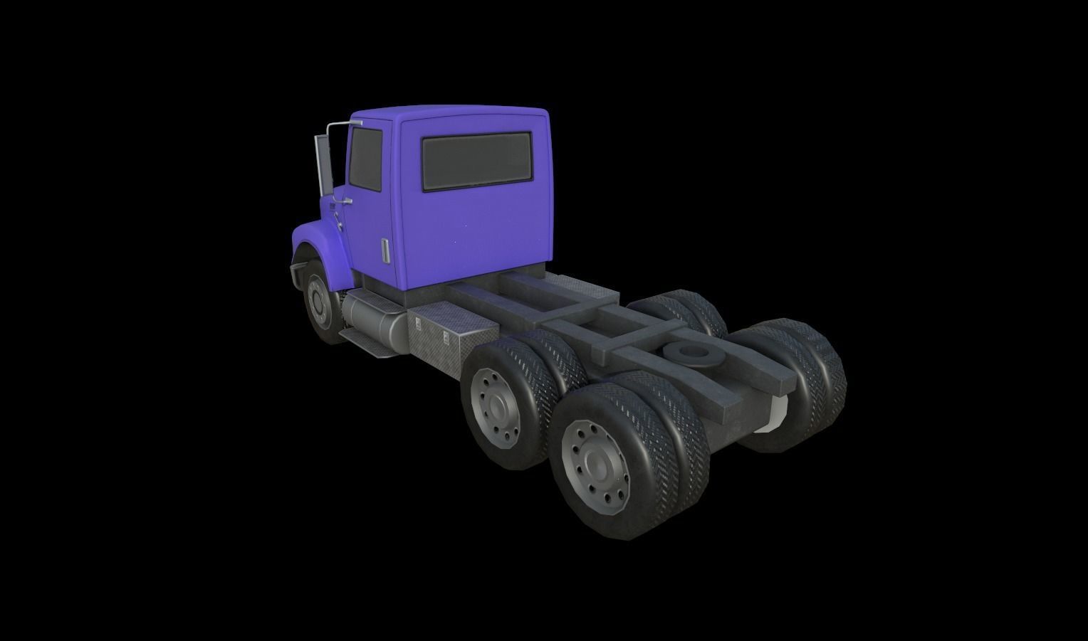 Trucks Pack Low-poly 3D model_27