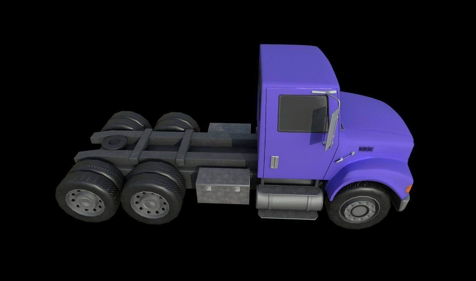 Trucks Pack Low-poly 3D model_25