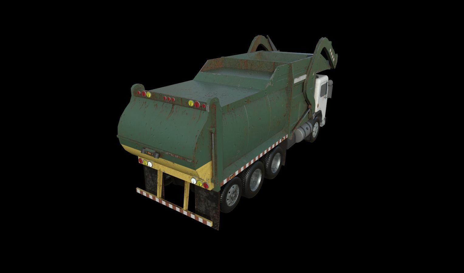 Trucks Pack Low-poly 3D model_19