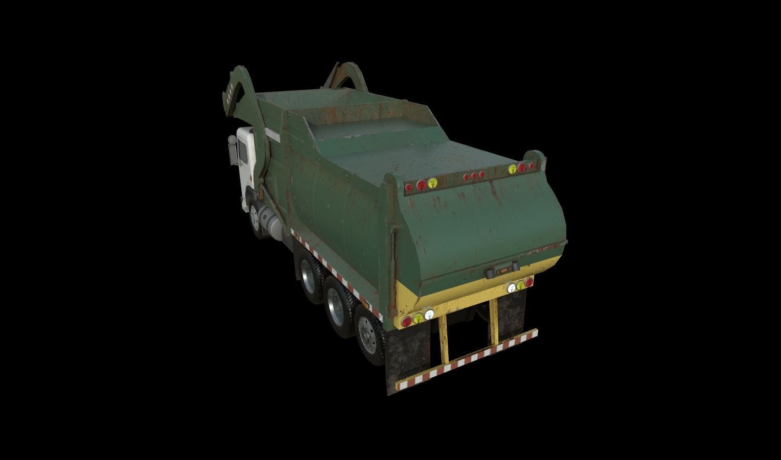 Trucks Pack Low-poly 3D model_20