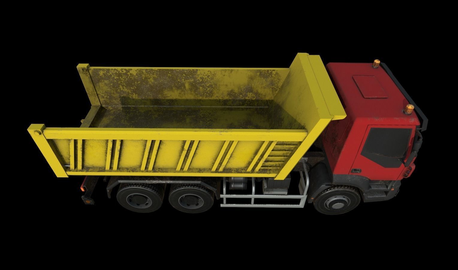 Trucks Pack Low-poly 3D model_12