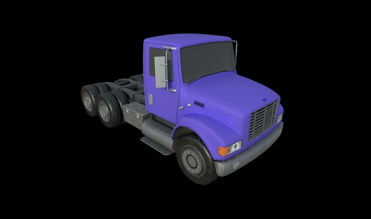 Trucks Pack Low-poly 3D model_22