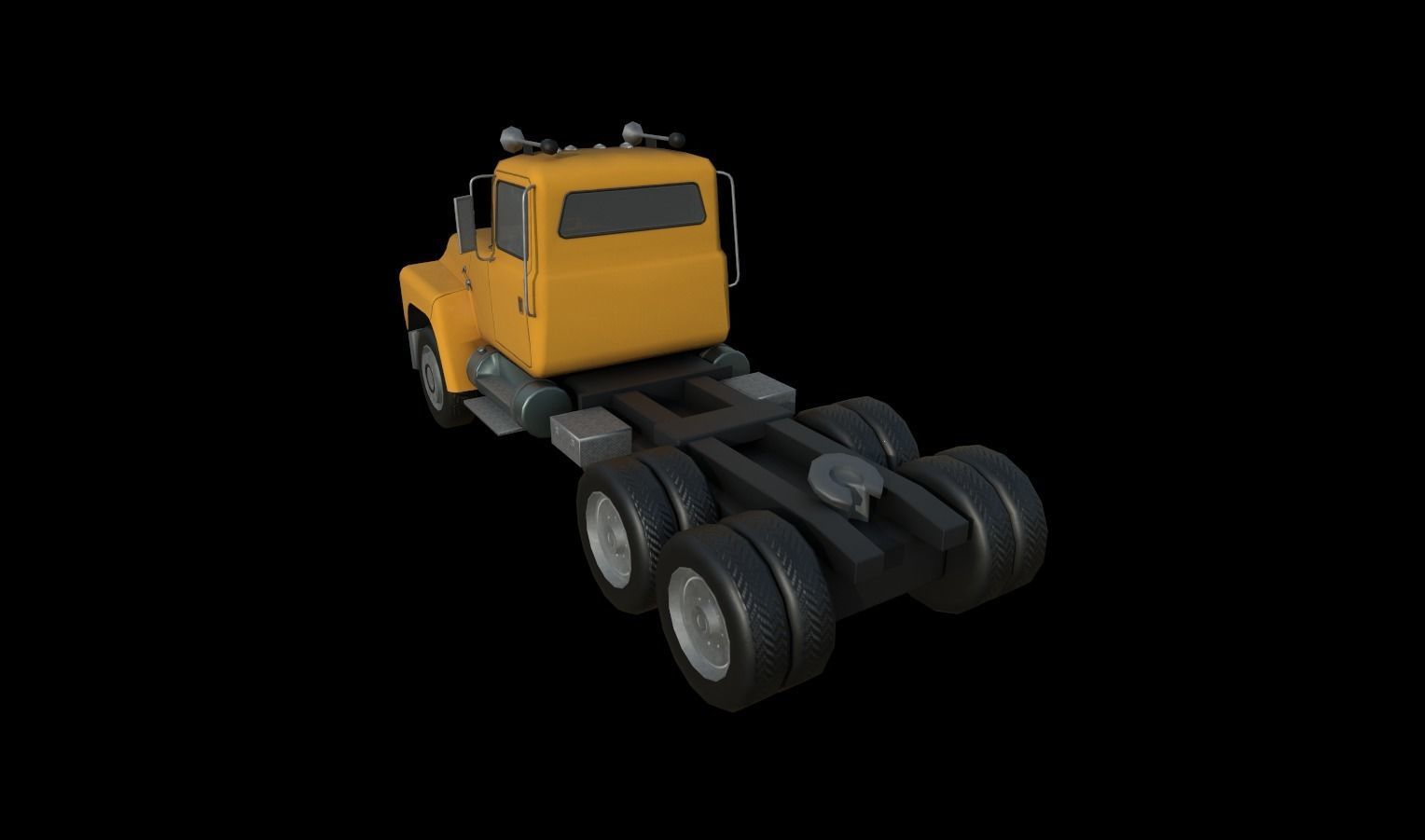 Trucks Pack Low-poly 3D model_33