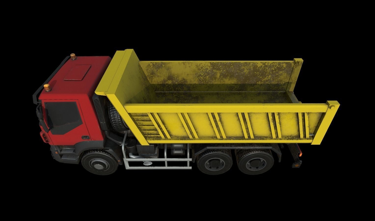 Trucks Pack Low-poly 3D model_11
