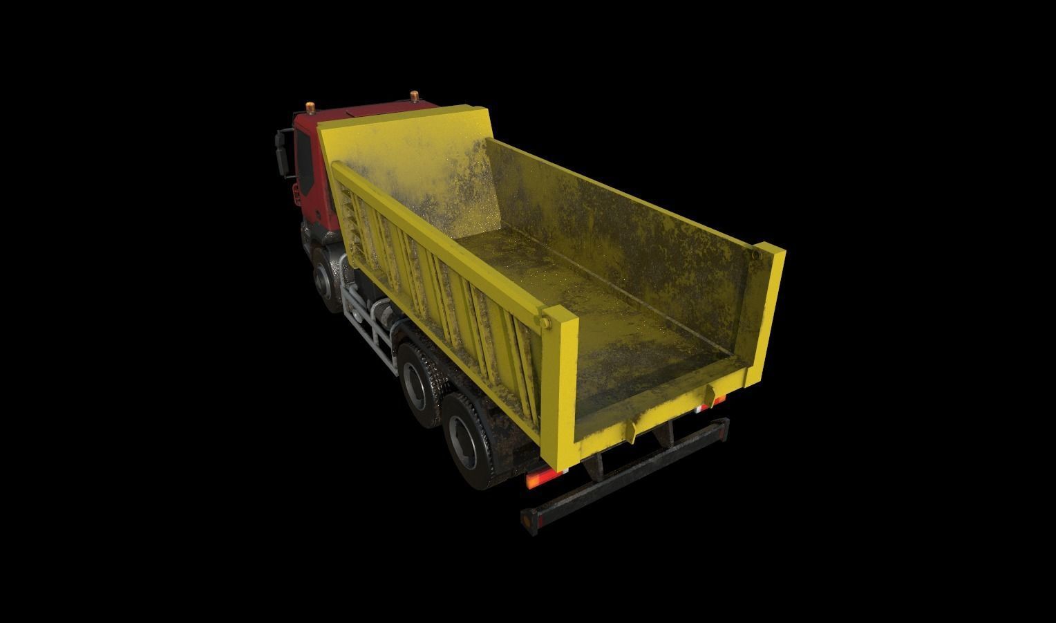 Trucks Pack Low-poly 3D model_14