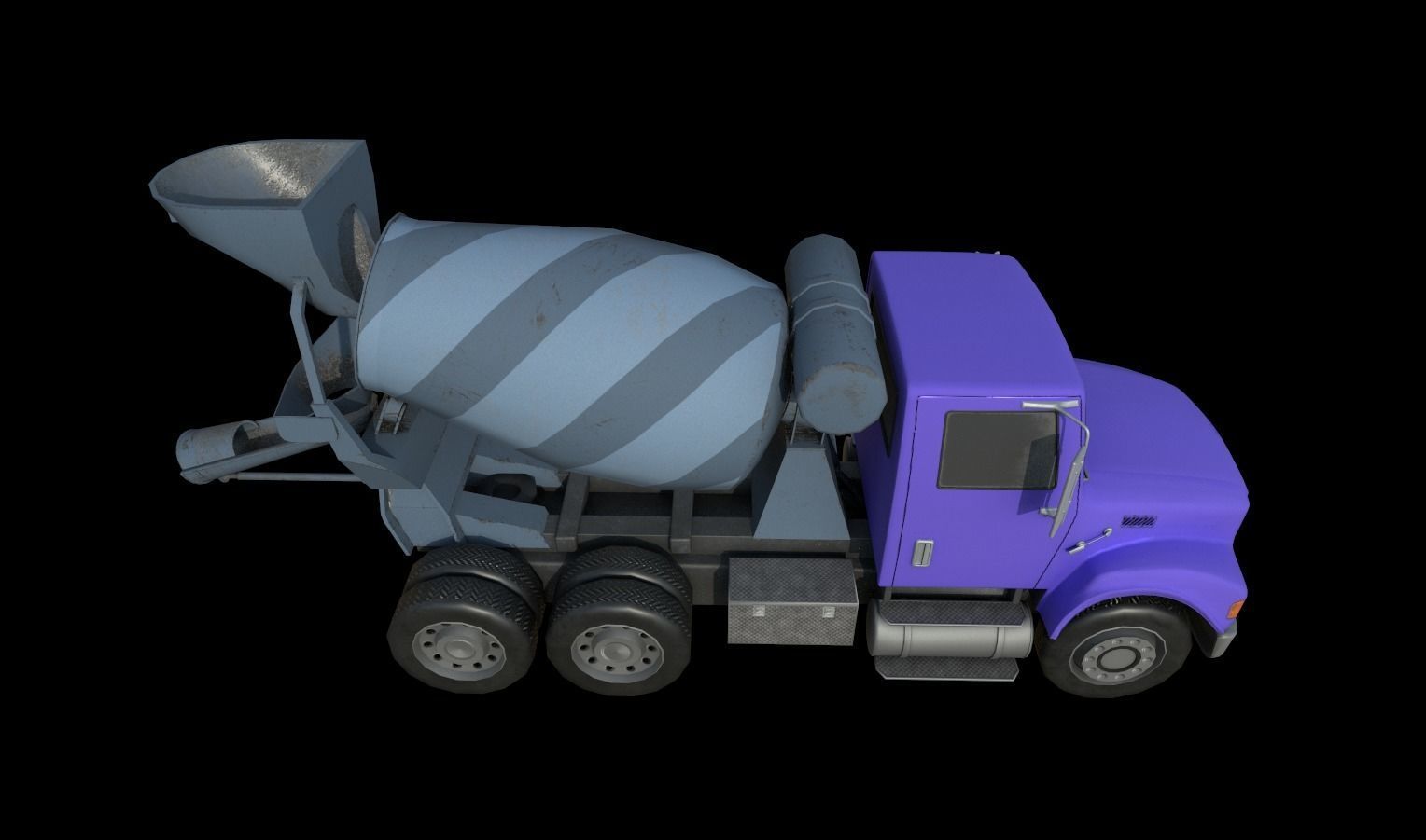 Trucks Pack Low-poly 3D model_5
