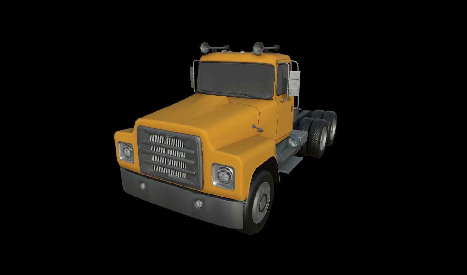 Trucks Pack Low-poly 3D model_28