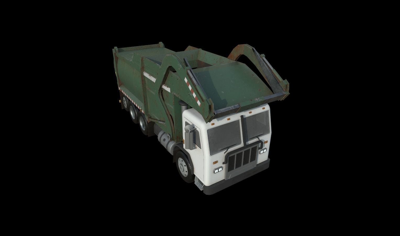 Trucks Pack Low-poly 3D model_16