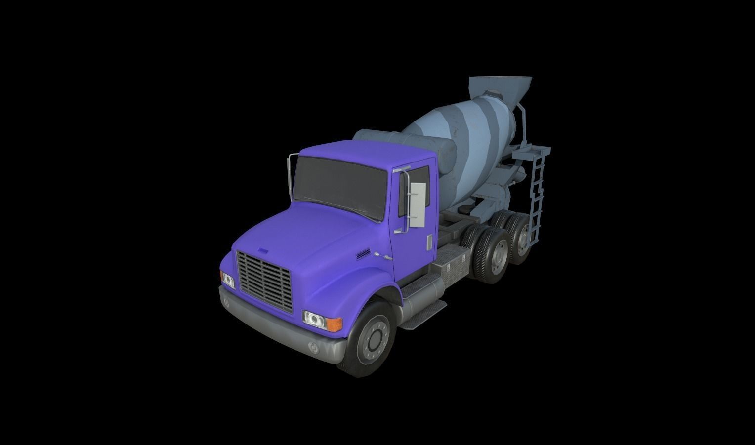 Trucks Pack Low-poly 3D model_2