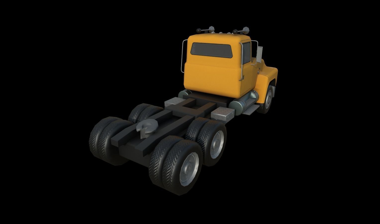 Trucks Pack Low-poly 3D model_32