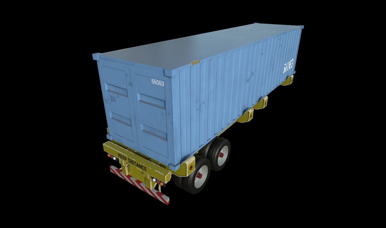 Trucks Pack Low-poly 3D model_37