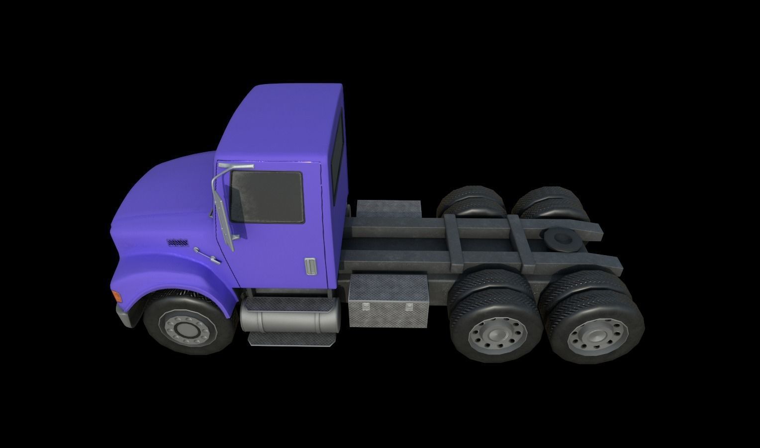 Trucks Pack Low-poly 3D model_24