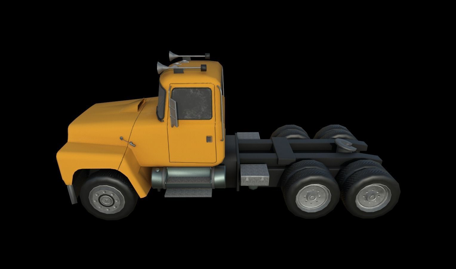 Trucks Pack Low-poly 3D model_30
