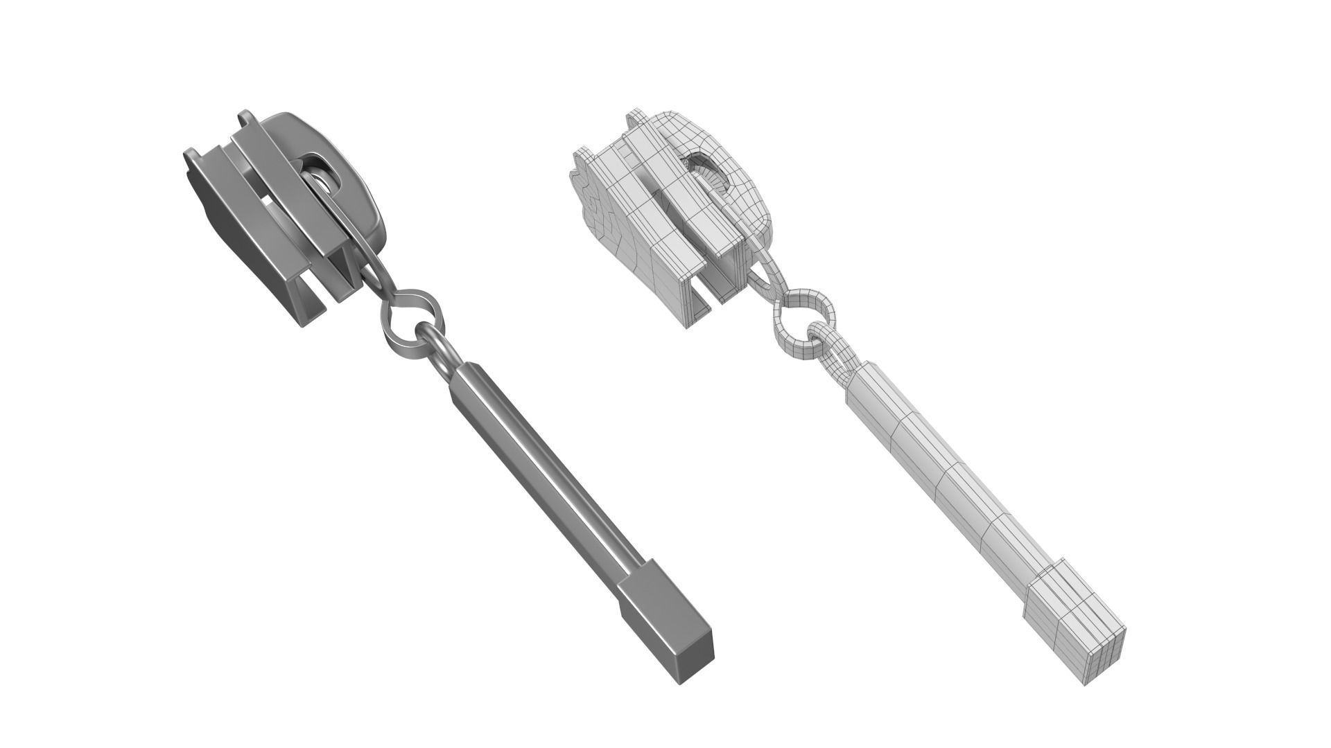 Zipper Slider 04 3D model_4